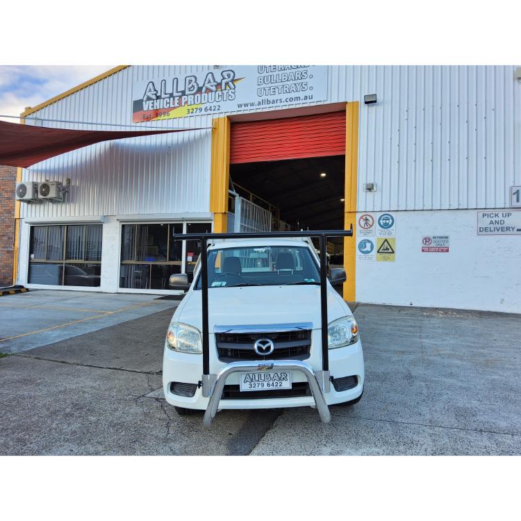 ||||||||||||||||||||||||||||||Black 76mm Nudgebar with HRack set to suit 2023 Mazda BT50 GT|