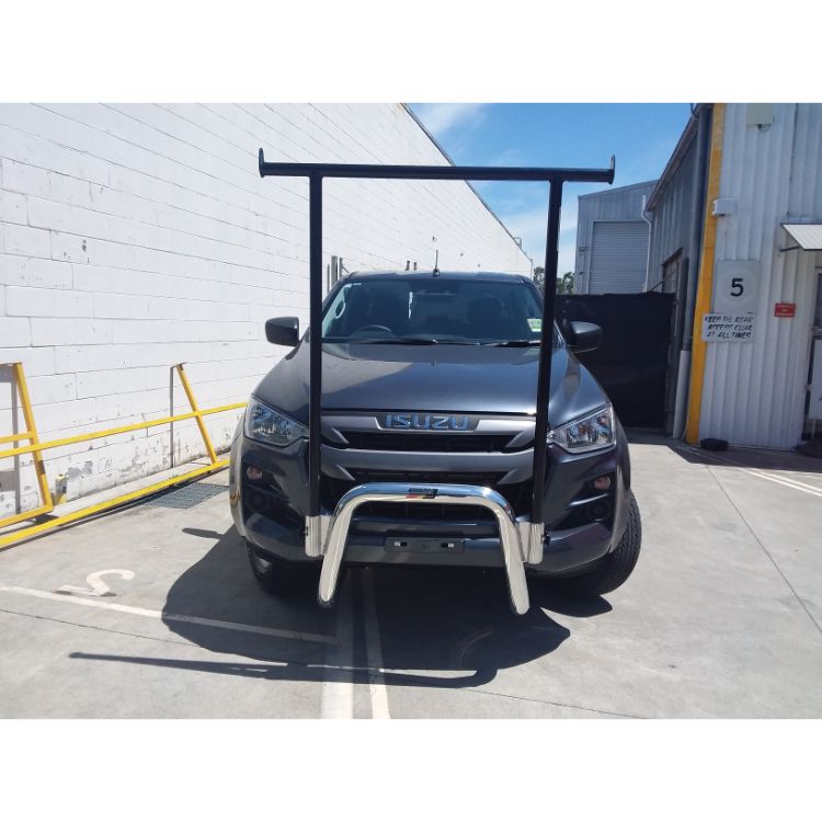 |||||||||||||||||||||||||||||||Black Nudgebar & HRack set to suit 2023 Isuzu DMax X-Terrain||
