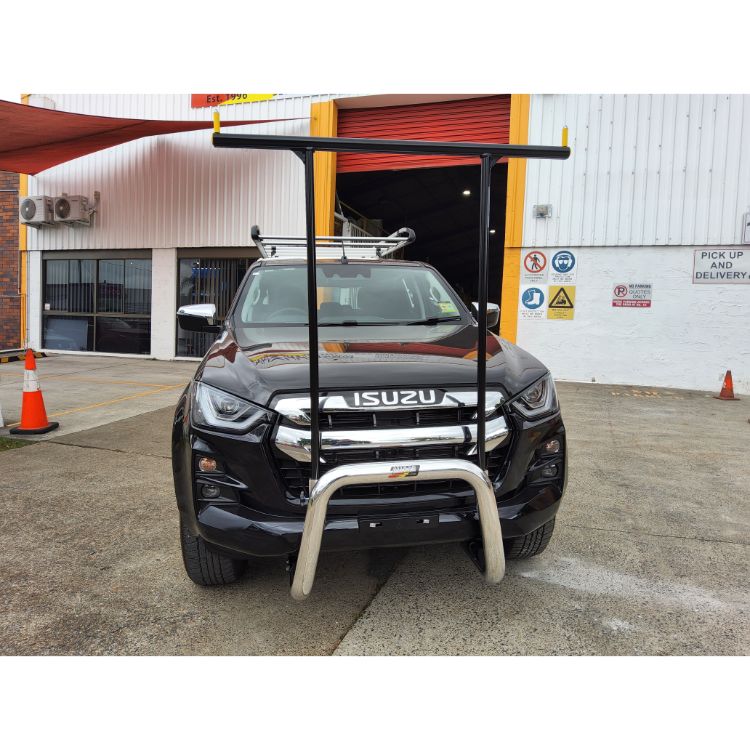 |||||||||||||||||||||||||||||||Black Nudgebar & HRack set to suit 2023 Isuzu DMax X-Terrain||