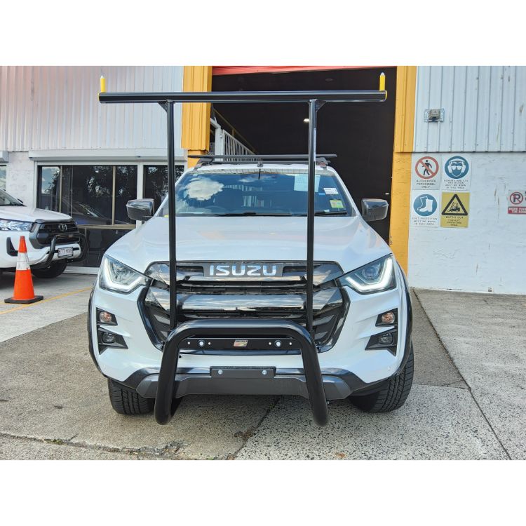 |||||||||||||||||||||||||||||||Black Nudgebar & HRack set to suit 2023 Isuzu DMax X-Terrain||
