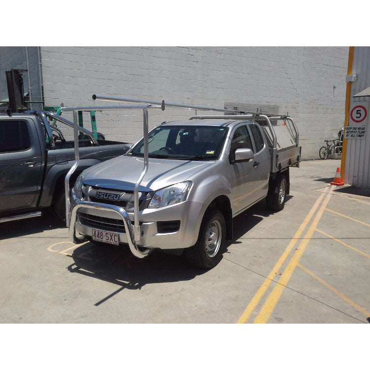 |||||||||||||||||||||||||||||||Black Nudgebar & HRack set to suit 2023 Isuzu DMax X-Terrain||