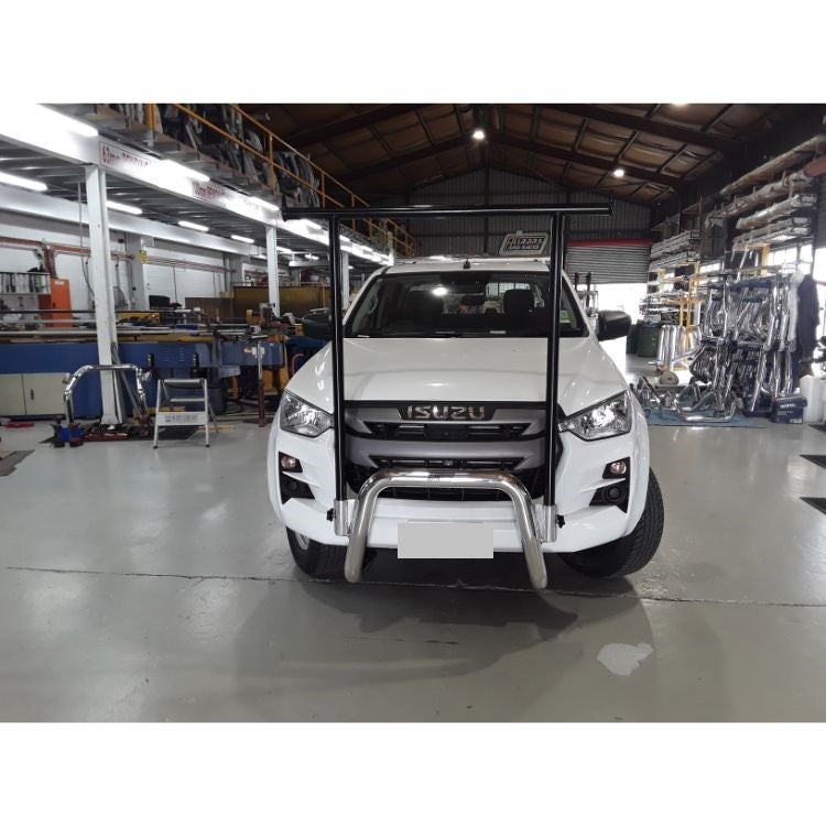 |||||||||||||||||||||||||||||||Black Nudgebar & HRack set to suit 2023 Isuzu DMax X-Terrain||